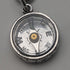 Circa 1890 British Antique Sterling Silver Albert Chain 25g Sterling Silver Compass Fob